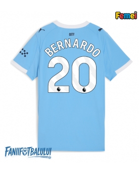 Manchester City Bernardo Silva #20 Tricou Fotbal Replică 2025-26 Femei Acasa